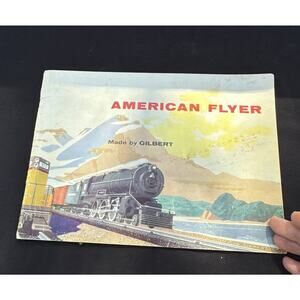 Vintage 1950s Gilbert American Flyer Model Train Catalog Railroad Memorabilia T7